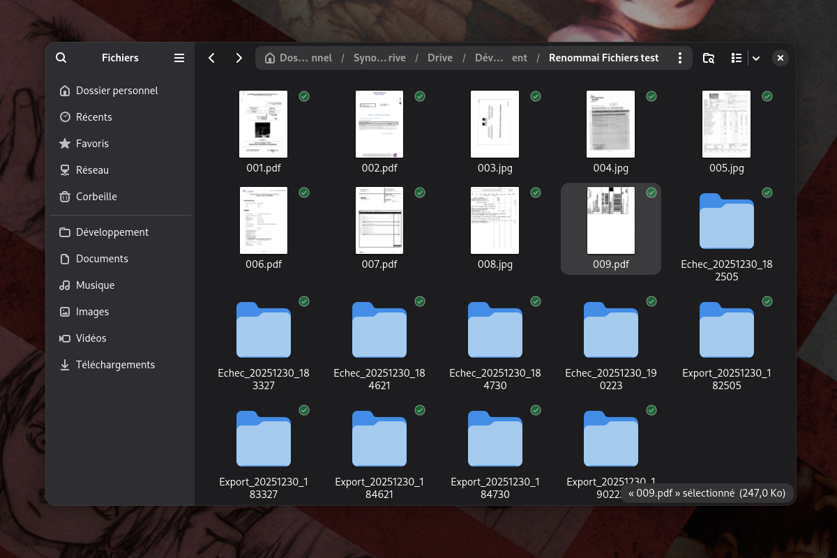 Une collec' de fichiers difficiles